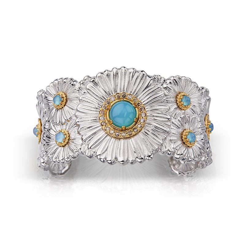 https://www.kernjewelers.com/upload/product/kernjewelers_250-9033 Buccellati Silver Blossoms Daisy Blue Agate Cuff JAGBRA021324.jpg